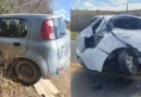 Colisão frontal na BR-130 deixa três pessoas gravemente feridas