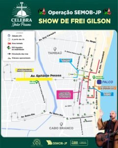 mapa-240x300 Semob-JP define planos especiais de trânsito e transporte para os shows de Frei Gilson e convidados; confira o mapa e a programação dos eventos de fim de ano