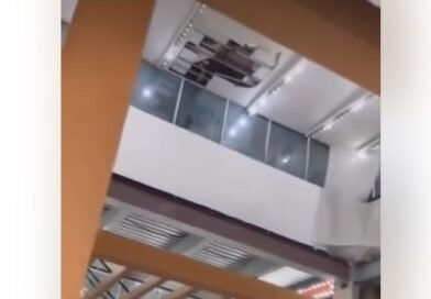 Pequeno desabamento ocorre no Manaíra Shopping em razão de chuvas