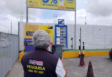 Procon-JP registra que menor preço da gasolina na capital se mantém em R$ 5,75 desde 17 dezembro de 2025