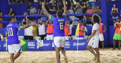 Paraíba World Beach Games: Brasil vence Estados Unidos e avança para final da Copa das Nações de Beach Soccer