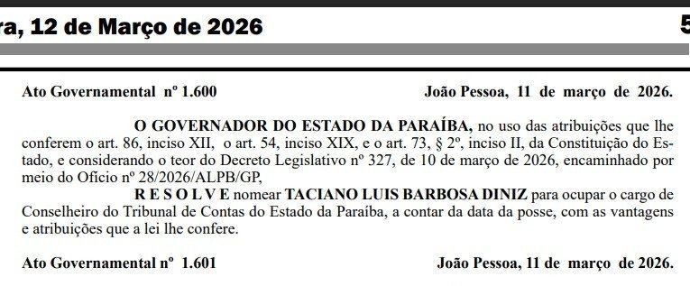 WhatsApp-Image-2026-03-12-at-09.01.23 João Azevêdo publica no Diário Oficial nomeação de Deusdete Queiroga e Taciano Diniz como conselheiros do TCE-PB