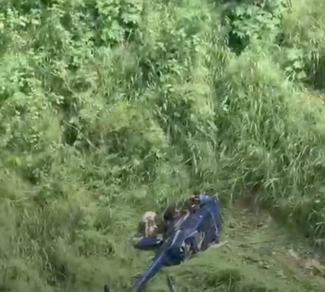 Helicóptero cai perto do Garden Hotel em Campina Grande; veja imagens