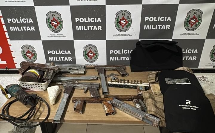 Operação Tiradentes fecha fábrica clandestina de armas que funcionava em comunidade da Capital
