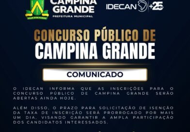 Concurso de Campina Grande deve atrair milhares de candidatos com quase mil vagas e salários de até R$ 8,8 mil