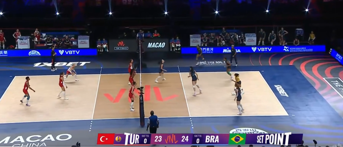 Brasil perde para a Turquia e fica com o vice da Liga das Nações Feminina de Vôlei