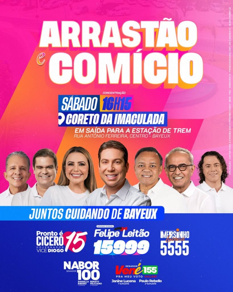 SaveClip.App_778082007_18442208278124462_2616009111882451428_n-819x1024 Felipe Leitão promove grande mobilização em Bayeux com arrastão e comício neste sábado