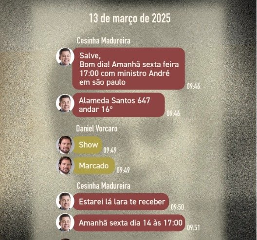 VAZA MENDONÇA: mensagens e áudios inéditos revelam encontro secreto de Vorcaro e André Mendonça VAZA MENDONÇA: mensagens e áudios inéditos revelam encontro secreto de Vorcaro e André Mendonça
